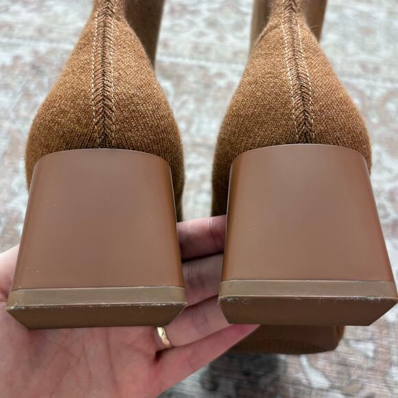 Vivaia Square Toe Heeled Boots Regina Pro Size EU 40 US 9 Minimalist Neutral - Picture 7 of 11